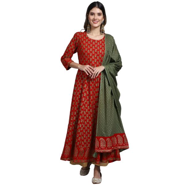 JABAMA Rayon Printed Kurta for Women JioMart