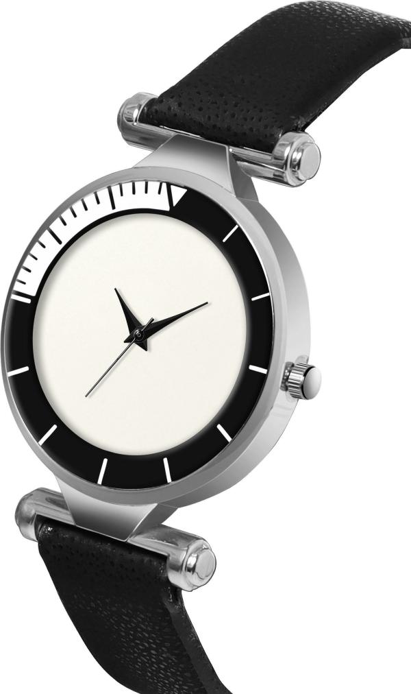 TRUE COLORS Analog White Dial Black Strap Wrist Watch for Girls JioMart