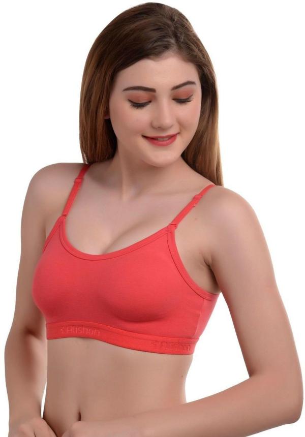 Alishan Red Cotton Blend Sports Non Padded Bra Bra 30B (AS0806) JioMart
