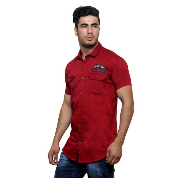 Villain Men's Cargo/Casual Shirt Slim Fit Button Down Shirt with