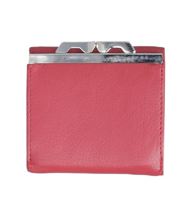 Kara Genuine Leather Red Ladies Wallet Trifold Purse Visiting Card