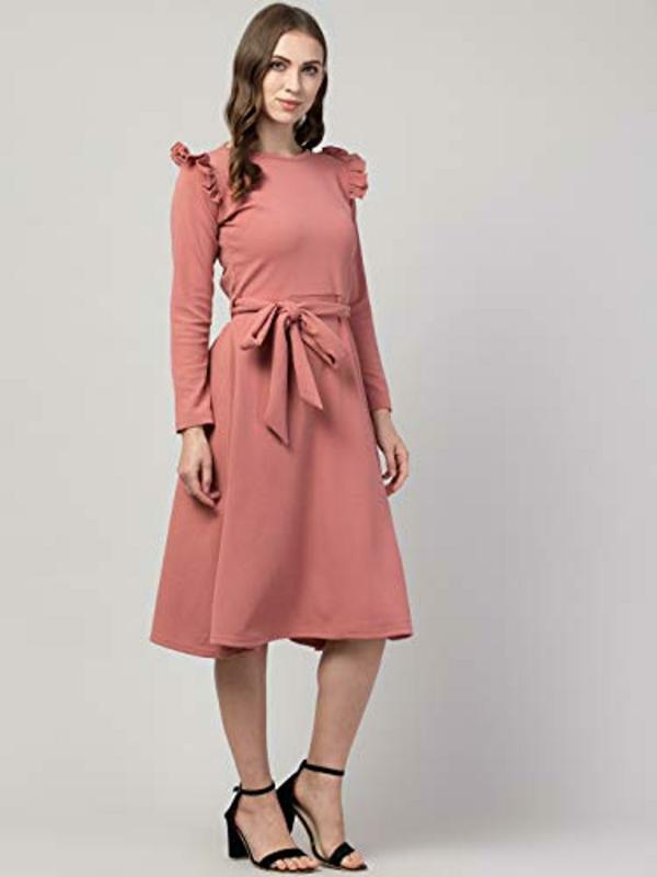 Vogue tantra Women Peach Dresses (S) JioMart