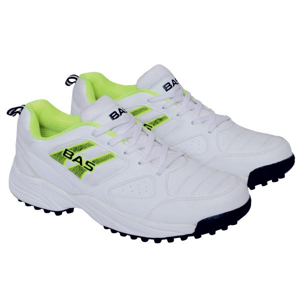 BAS 001 MEN'S CRICKET SHOES, LIGHT WEIGHT(WHITEGREEN) JioMart