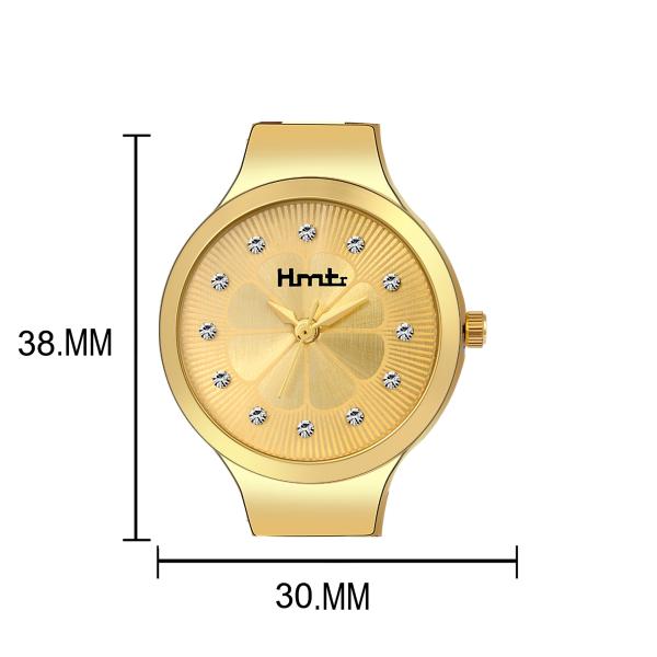 HMTr8090GOLDEN Elegant watch for both women and girls. JioMart