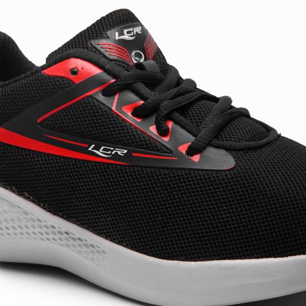 Lancer Men Running Shoes (Black and Red) JioMart