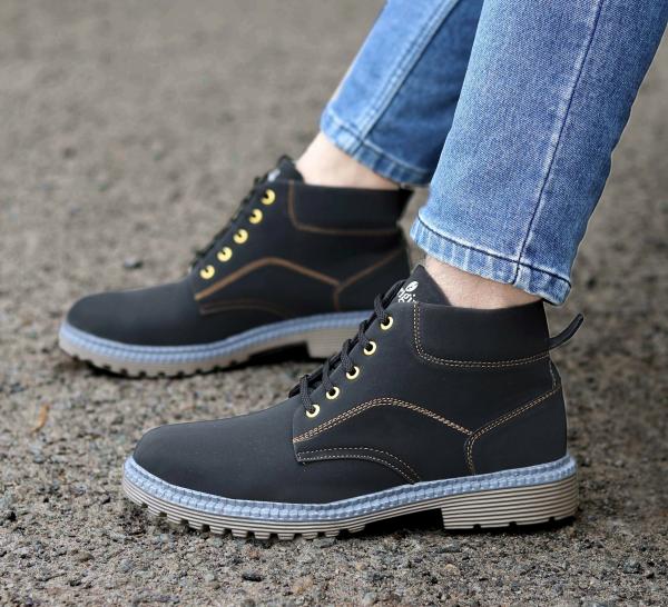 Origins Men's Lace up Black Boots JioMart