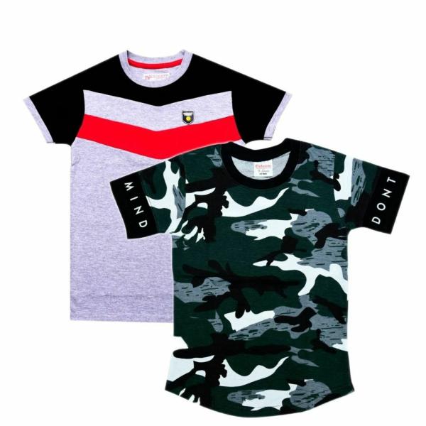 Esteem Kids Colorblock Cotton Boys T shirt(Pack of 2) JioMart