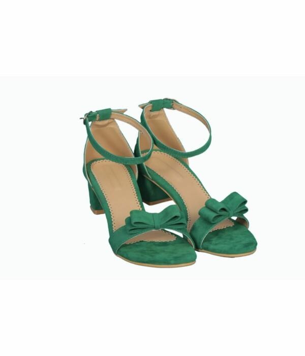 SHOE CRAFT Green Heel Sandals for Women JioMart