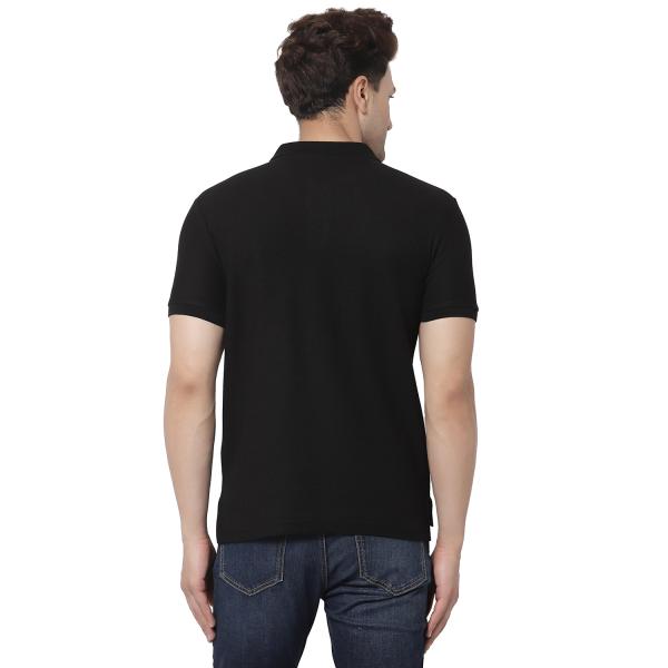 Red Tape Black Solid Pure Cotton Men's TShirt JioMart