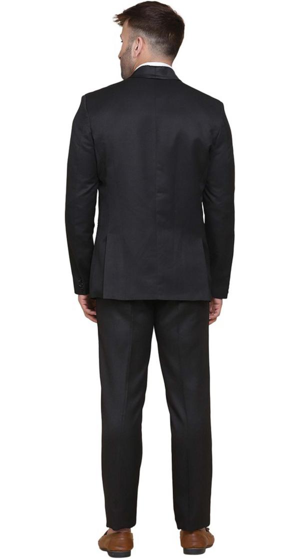 Tahvo Men Black Solid Cotton Blend Blazer (38) JioMart