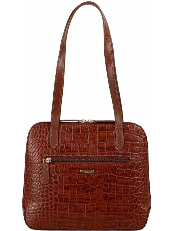 Hidesign Women Brown Genuine Leather Shoulder Bag JioMart
