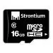 Strontium 16GB Class 10 MicroSD Memory Card, SR16GTFC10R, Black