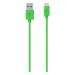 Belkin F2CU012BT04-GRN Tangle Free USB to Micro USB ChargeSync Cable, Green