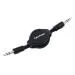 CyberPower CP26RTST 3.5 mm Retractable Aux Cable, Black