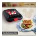 Reconnect Mickey Sandwich Maker with Theme Impression, Non-Stick Plates, Cool Coating for Burn-Free Touch, Heat-up Light Indicator, Lid Lock, Compact Vertical Storage, 2 Years Warranty