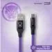 Reconnect Marvel Black Panther Type C Cable, Charge & Sync, Premium Flat cable design, 1m long - DCB103 BP