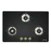 Faber Maxus HT783 CRS BR CI AI Cooktop Hob with 3 Brass Burners, Auto Ignition
