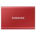 Samsung 2 TB T7 MU-PC2T0R Portable Solid State Drive (SSD), Metallic Red