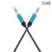 boAt Indestructible 3.5mm Metallic AUX Audio Cable with Gold Plated Connectors (Blue)