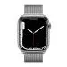 Apple Watch Series 7 Cellular - 45 mm Silver Stainless Steel Case with Silver Milanese Loop