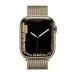 Apple Watch Series 7 Cellular - 45 mm Gold Stainless Steel Case with Gold Milanese Loop
