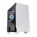 Thermaltake S100 Tempered Glass Snow Edition Micro Chassis with One Pre-installed 120 mm Standard Fan and supports motherboards up to Micro-ATX