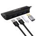 Lapcare LHB-368 4 Ports USB Hub, Black