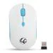 Lapcare Safari 2.4G Wireless Mouse, White And Blue