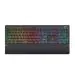 Redgear Shadow Blade Gaming Keyboard with Drive Customization, Spectrum LED Lights, Media Control Knob and Wrist Support (Black)