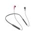 Gizmore GIZ MN220 Bluetooth Wireless Neckband Earphone with Mic, Dual Pairing & 360 degree Surround Stereo Sound (Red)