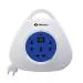 Bajaj 5 meter 3 Sockets Extension Reel, White, 11003