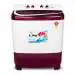 Sansui 8.5 Kg Semi Automatic Top Loading Washing Machine with 3 Wash Programs, SISA85A5R, Burgundy
