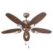Polycab 1200 mm Superia Lite SP02 Ceiling Fan, Antique Copper Rosewood