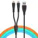 Itel ICD-X11 Dual Micro-USB Cable, Black