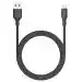 Itel ICD-M23 Nylon Braided Micro-USB Cable, Black