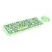 iGear KeyBee Retro 2.4GHz Wireless Keyboard and Mouse Combo, Green