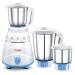 Prestige Atlas 550 Watt Mixer Grinder with 3 Jars, White and Blue