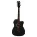 Intern INT-38C-BK-G Acoustic Guitar for Right Hand Orientation, Black