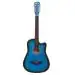 Revel RVL-RVL-38C-LGP-BLS Acoustic Guitar for Right Hand Orientation, Blue