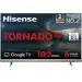Hisense 139 cm (55 inch) Ultra HD (4K) LED Smart Google TV with 102W JBL 6 Speakers, 55A7H