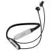 Hammer Sting 3 Bluetooth Wireless Neckband Earphone with upto 32Hrs Total Playtime, IPX4, Sweat-proof and Deep Bass, Magnetic Eartips with 1 year warranty, Silver