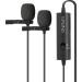 Maono AU-200 Omnidirectional Dual Collar Lavalier Condenser Microphone for Youtube Recording, teaching, outdoor