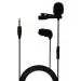 JBL CSLM30 Omnidirectional Clip On Lavalier Microphone For Conference Calls, Content Creation, Recording, Phone Calls (Black)