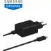 Samsung 45 W Adapter with Type C to C cable, Super Fast Charging 2.0, 5 A, Cable Length 100 cm, Compatible with Galaxy Note 10+, Note 10+ 5G, A91, Black