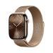 Apple Watch Series 10 GPS + Cellular 46 mm Gold Titanium Case with Gold Milanese Loop - M/L