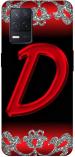 Zepboom Realme 8S 5G, Rmx3381 Red Plastic D Alphabet Printed Dual Protection Back Cover