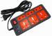 Sanhan ELECTRIC BOARD EXTENSION CORD POWER STRIP SURGE PROTECTOR MULTI PLUG 6 sockets with 3m wire 6 Socket Extension Boards (Black, Red, 3 m)