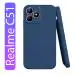 Knotyy Back Cover for Realme C51 (Blue, Flexible, Silicon, Pack of: 1)