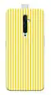Bhaicover Oppo Reno 2F Rubber Yellow Stripes Design Printed Back Cover Case