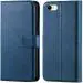 Tingtong Flip Cover Back Case for Apple iPhone 7 | Leather Finish | Inbuilt Stand & Pockets | Wallet Style Flip Back Case Cover for Apple iPhone 7 (Blue)